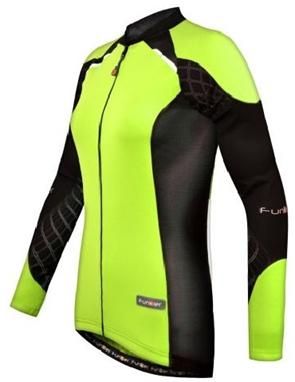 BICYCLE PARTS - JERSEY, WOMENS, FUNKIER, WINTER - WEIGHT, LONG SLEEVE, YELLOW, XS