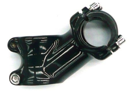 BICYCLE PARTS - AHEAD STEM - 60MM EXT, 35 DEGREE, 28.6MM DIA., 25.4MM BB, GLOSS BLACK