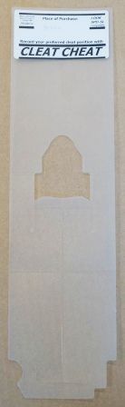 BICYCLE PARTS - CLEAT CHEAT FOR RECORDING YOUR CLEAT POSITION