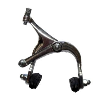 BICYCLE PARTS - BRAKE - CALIPER BRAKE SET, 45 - 57MM REACH, SINGLE PIVOT, ALLOY, NUTTED, SILVER (FRONT & REAR)