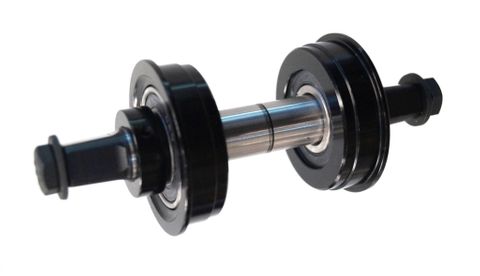 BICYCLE PARTS - BMX CONVERSION KIT - 127MM AXLE, WITH SEALED BEARINGS BLACK