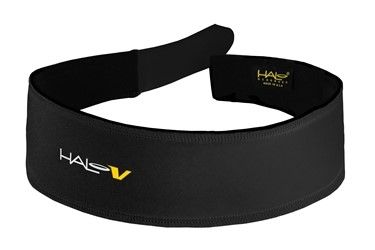 BICYCLE PARTS - HALO V SWEATBAND - ADJUSTABLE FIT WITH VELCRO CLOSURE, HALO SWEAT SEAL, CHANNELS SWEAT AWAY - BLACK