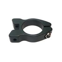 BICYCLE PARTS - CLAMP - 31.8MM - REAR CARRIER/SEATPOST CLAMP WITH LIP - WITH ADDITIONAL NODES (5MM) TO ATTACH REAR CARRIER - BLACK