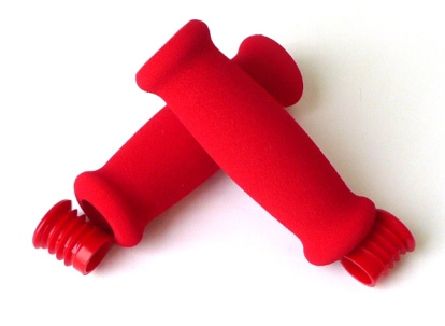 BICYCLE PARTS - F/GRIP RED BMX/MINISCOOTER 110MM