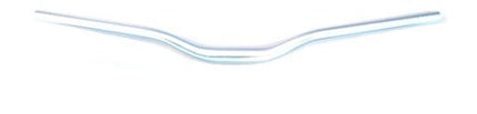 BICYCLE PARTS - HANDLEBAR 31.8MM, 68CM WIDE, 45MM RISE, 10 DEG SWEEP, ALLOY SILVER