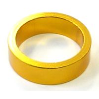 BICYCLE PARTS - SPACER ALLOY, 1 1/8 GOLD COLOUR, 10MM