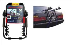 BICYCLE PARTS - CARRIER - ALAGA REAR BOOT CARRIER, FOR 3 BIKES, 40KG LOAD CAPACITY, ONLY SUITABLE FOR SEDANS & HATCHBACKS WITH REINFORCED BUMPERS