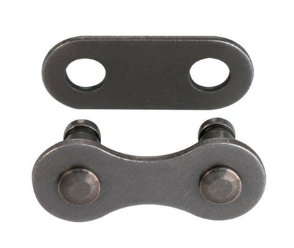 KMC Grey Connecting Link For Single Speed Bikes - 1/2 X 1/8 Inch Size - 2 Pack - Durable Metal Chain Repair Part
