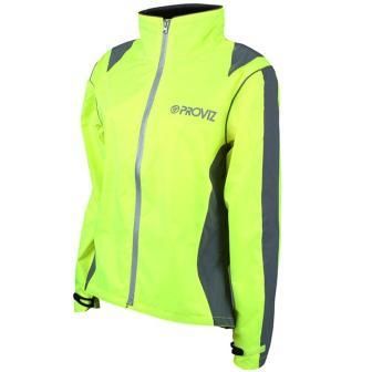 BICYCLE PARTS - PROVIZ NIGHTRIDER LADIES JACKET YELLOW (UK20/US16) - HIGH VISIBILITY