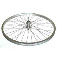Mach1 Rear Alloy Rim Bicycle Wheel 26 Inch Screw On Hub Mach 1 Stainless Steel Spokes Silver Cycling Spares For Adults