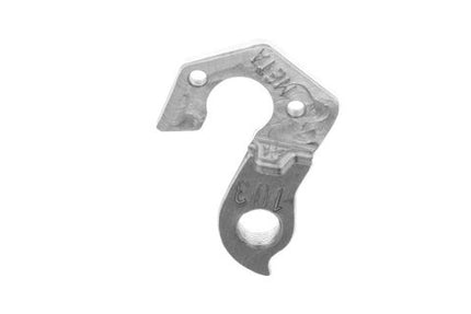 BICYCLE PARTS - META CNC DERAILLEUR HANGER - MODEL 103, MATERIAL 6061 T651 AVIATION ALUMINIUM, CNC MACHINED, SILVER, DECATHLON