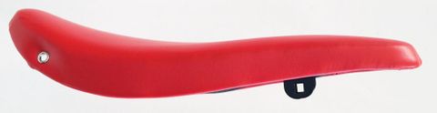 BICYCLE PARTS - SADDLE BANANA, 430MM X 130MM, FOR HIGH RISER WITH MOUNTS FOR SISSY BAR, RED