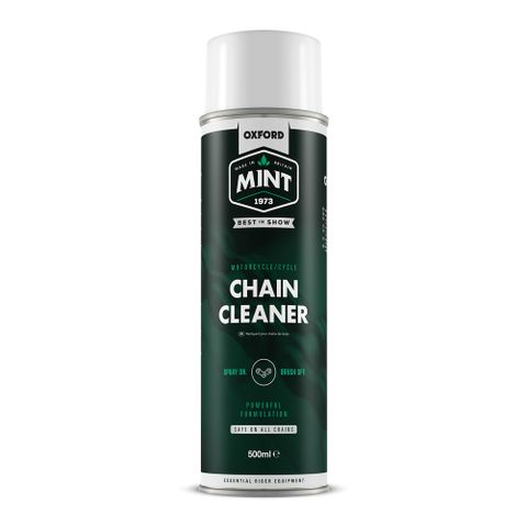 BICYCLE PARTS - CHAIN CLEANER - OXFORD MINT CHAIN CLEANER 500ML, EFFECTIVE AT DISSOLVING AND WASHING AWAY CONTAMINATED CHAIN LUBE AND THE BUILD - UP OF OIL AND DIRT ON YOUR CHAIN