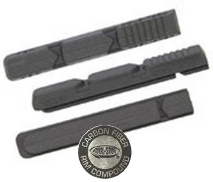 BICYCLE PARTS - BRAKE PAD - KOOL STOP V2 XT INSERT, CARBON FIBRE RIM COMPOUND, LINEAR PULL V - TYPE 2 REPLACEMENT BRAKE PADS - KSV2CF2