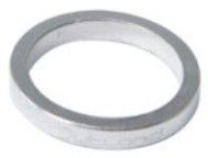 BICYCLE PARTS - SPACER ALLOY, 1 HEADSET 5MM SILVER