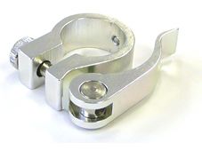 BICYCLE PARTS - SEAT CLAMP QR 25.4MM SILV