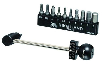 BICYCLE PARTS - TORQUE WRENCH KIT INCLS DRIVER/BITS 3/4/5/6/8/10MM T20/T25/T30 - 2/10NM