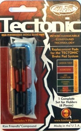 BICYCLE PARTS - BRAKE PADS - KOOL STOP TECTONIC INSERT MULTI COMP KSTECM