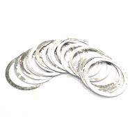 BICYCLE PARTS - SPACER MICRO FOR HEAD PARTS, 1 1 /8 SILVER, 0.25MM, BAG OF 20