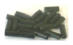 BICYCLE PARTS - END CAP - BRASS END CAP FOR GEAR, 4.5MM DIA, BLACK (BAG OF 20)