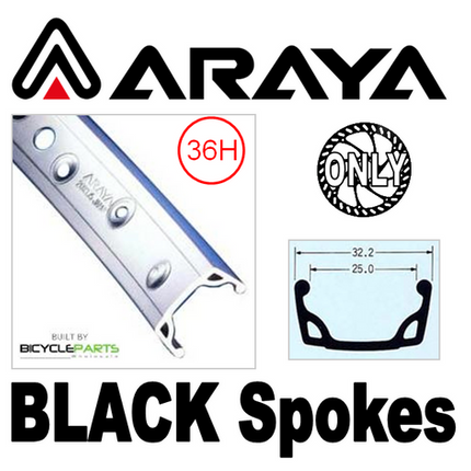 Mach1 Araya 26 Inch Silver Wheelset With Joytech Hub And Mach 1 Spokes - 8/10 Speed Compatible, Disc Brake Ready, Quick Release