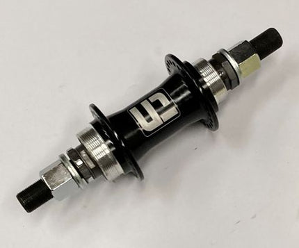 BICYCLE PARTS - HUB, TUF - NECK, REAR, FLIP/FLOP, 48H, 14MM, LOOSE BALL, BLACK