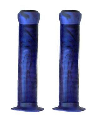 BICYCLE PARTS - GRIPS BLUE/BLACK 2 COLOR MIX, L147MM, KRATON