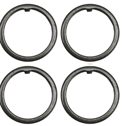 BICYCLE PARTS - SPACER HEAD SET, LOCK WASHER TYPE, 22.2MM, (BAG 4) BLACK