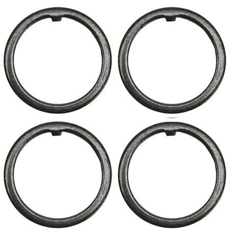 BICYCLE PARTS - SPACER HEAD SET, LOCK WASHER TYPE, 22.2MM, (BAG 4) BLACK