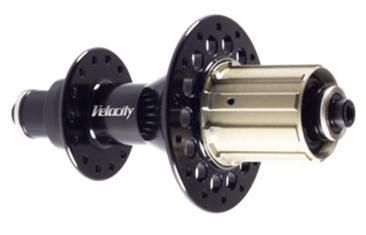 BICYCLE PARTS - HUB VELOCITY RACE REAR BLACK SHIMANO 32 HOLE 8/9/10/11 SPD (WITH 8/9/10 SPACER)