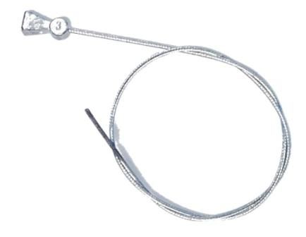 BICYCLE PARTS - YOKE STRADDLE CABLE - NIPPLE ONE END, 380MM (SOLD INDIVIDUALLY)