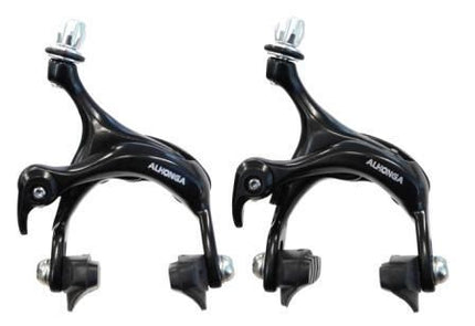 BICYCLE PARTS - BRAKE SET, CALIPER, 39 - 49MM DROP, W/QR, DUAL PIVOT, BLACK (FRONT & REAR)