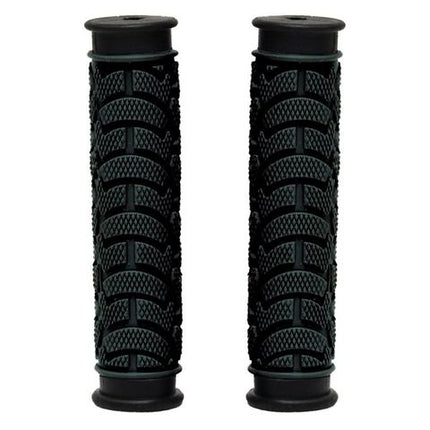 BICYCLE PARTS - GRIPS - DUAL DENSITY MTB GRIPS, CLOSED END. 130MM BLACK - OXFORD PRODUCT