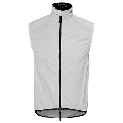 BICYCLE PARTS - WHITE PRO WIND VEST - FUNKIER PINARELLO, 100% POLYESTER, MENS - XL