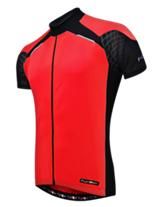 BICYCLE PARTS - RED KIDS JERSEY - FUNKIER FIRENZE SHORT SLEEVE JERSEY, FULL ZIP, RED, SIZE 14