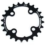 BICYCLE PARTS - CHAINRING - MTB STRONGLIGHT , 24T, 7075 CNC BLACK SHIMANO - 64MM BCD, 4 HOLE FOR 10 SPD