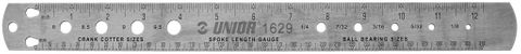 BICYCLE PARTS - UNIOR SPOKE RULER 357.5X30.8MM 620561 BICYCLE TOOL, 