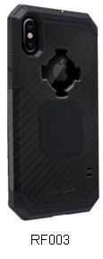 Rokform Rugged Iphone XS/X Case Black Carbon Fiber For Cycling - Secure Phone Mount & Protection