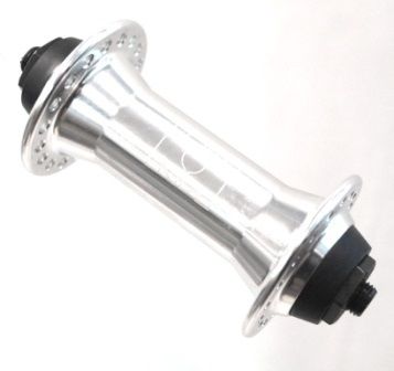 BICYCLE PARTS - HUB FRONT, Q/R, MTB, ALLOY SILVER 36H (100MM OLD)