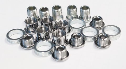Stronglight Chainring Bolt Kits Silver Steel & Alu For Z'light Track Cranksets Cycling Components Bike Fasteners