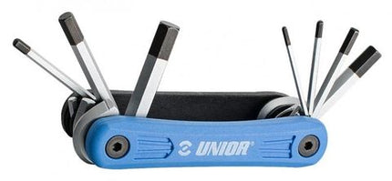 Unior Multi Tool EURO7 625792 Blue Compact Allen Wrench Set Hex Key Tool For All Bikes And Maintenance