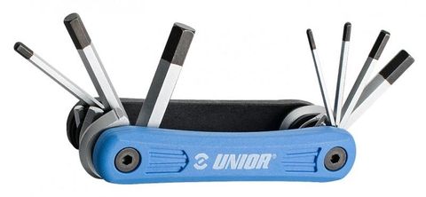Unior Multi Tool EURO7 625792 Blue Compact Allen Wrench Set Hex Key Tool For All Bikes And Maintenance