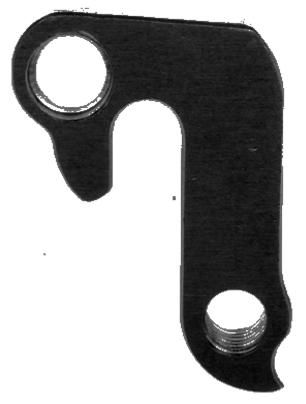 BICYCLE PARTS - META CNC DERAILLEUR HANGER - BLACK, MODEL 9, MATERIAL 6061 T651 AVIATION ALUMINIUM, CNC MACHINED, GIANT