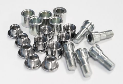 Stronglight Steel Silver Crank Bolt Kits 5 Arms Triple Messenger Fasteners For Cycling Enthusiasts Durable Threaded Screws