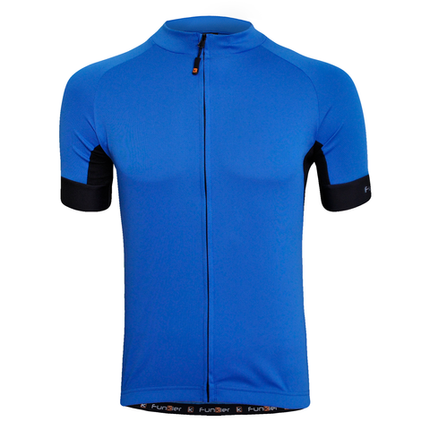 BICYCLE PARTS - JERSEY - FUNKIER CEFALU BLUE MENS ACTIVE SHORT SLEEVE JERSEY 100% POLYESTER, BLUE, SMALL
