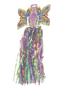 BICYCLE PARTS - STREAMERS, NEON BLUE/GREEN/PINK/PURPLE