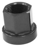 BICYCLE PARTS - AXLE NUT, FLANGE TYPE, BLACK, M14, ALLOY