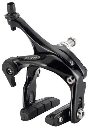 BICYCLE PARTS - TEKTRO CALIPER BRAKES, R525, 39 - 51MM DROP, BLACK, W/ P420 CARTRIDGE PADS. (FRONT AND REAR) QUALITY TEKTRO PRODUCT
