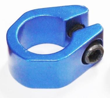 BICYCLE PARTS - SEAT CLAMP TUFF NECK STYLE BLUE - (I.D. 25.4)