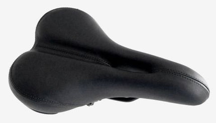 BICYCLE PARTS - SADDLE MTB, WITH CUT - OUT, SIZE 260*165MM, BLACK 'TOUR - SERIES'